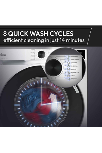 Hoover HGD 4910C-80 9kg 1400 Spin Washing Machine White A Rated